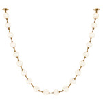 Marni String Pendant - Natural Brass / Clear Ribbed