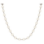 Marni String Pendant - Polished Nickel / Clear Ribbed