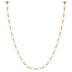Marni String Pendant - Natural Brass / Clear Ribbed