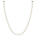 Marni String Pendant - Polished Nickel / Clear Ribbed