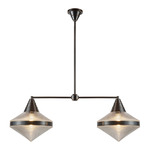Willard Linear Pendant - Urban Bronze / Clear Prismatic