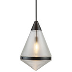 Willard Pendant - Urban Bronze / Clear Prismatic