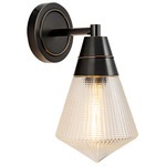 Willard Wall Sconce - Urban Bronze / Clear Prismatic