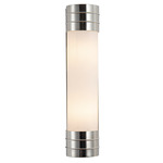 Willard Bathroom Vanity Light - Polished Nickel / Matte Opal