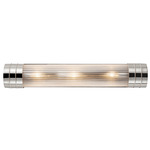 Willard Bathroom Vanity Light - Polished Nickel / Clear Prismatic