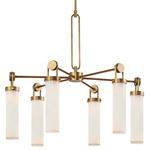Wynwood Chandelier - Vintage Brass / Glossy Opal