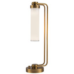 Wynwood Table Lamp - Vintage Brass / Glossy Opal