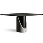 Sharp Square Dining Table - Black / Grey