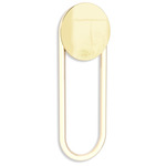 Ra Wall Sconce - 12K Gold / Clear