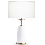 Judith Table Lamp - Antique Brass / Matte White / Off White