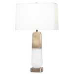 Samuel Table Lamp - Antique Brass / Off White