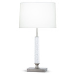 Thornton Table Lamp - Antique Silver / Off White