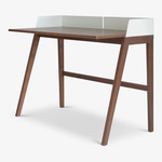 Brockwell Desk - Walnut / White