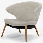 Ella Lounge Chair - Natural Oak / Chalk Boucle