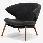 Ella Lounge Chair - Natural Oak / Slate Boucle