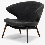 Ella Lounge Chair - Walnut / Slate Boucle