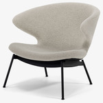 Ella Lounge Chair - Black / Chalk Boucle
