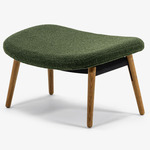 Ella Ottoman - Natural Oak / Moss Boucle