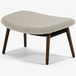 Ella Ottoman - Walnut / Chalk Boucle