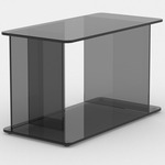 Lucent Large Side Table - Smoke