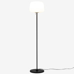 Soft Floor Lamp - Black / Opal