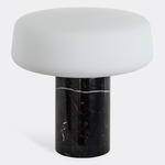 Solid Table Lamp - Nero Marquina Marble / Opal