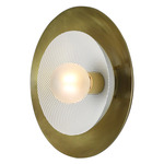 Centric Wall Sconce - Natural Brass / Perfect White
