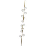 Fauchard Leaning Floor Lamp - Natural Brass / Satin