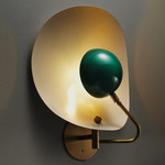 Jenny Wall Sconce - Perfect White / Paris Green