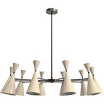 Monolith Chandelier - Oil Rubbed Bronze / Crema