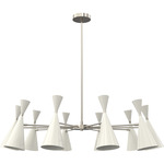 Monolith Chandelier - Polished Nickel / Perfect White