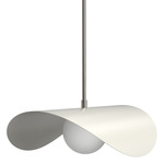 Montera Pendant - Polished Nickel / Perfect White