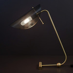 Tulle Table Lamp - Brushed Brass / Black