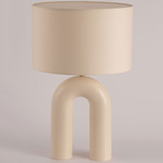 Arko Table Lamp - Ecru Ceramic / Ecru Cotton