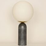Atlas Table Lamp - Black Marble / Opal