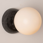 Eklipso Wall Light - Black Marble / Opal