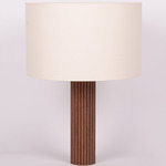 Fluta Table Lamp - Walnut / Ecru Cotton