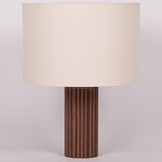 Flutita Table Lamp - Walnut / Ecru Cotton