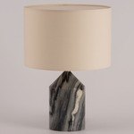 Josef Table Lamp - Black Marble / Ecru Cotton