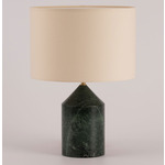 Josef Table Lamp - Green Marble / Ecru Cotton