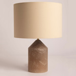 Josef Table Lamp - Tobacco Alabaster / Ecru Cotton