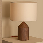 Josef Table Lamp - Walnut / Ecru Cotton