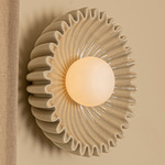 Ostro Wall Light - Sea Ceramic / Opal