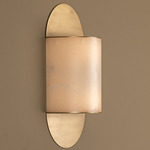 Pilolo Wall Light - Satin Brass / Alabaster