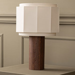 Pipito Okla Table Lamp - Walnut / Ecru Cotton