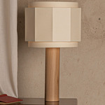 Pipo Okla Table Lamp - Oak / Ecru Cotton