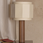 Pipo Okla Table Lamp - Walnut / Ecru Cotton