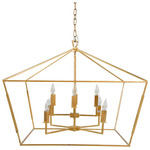 Adler Chandelier - Vintage Gold Leaf