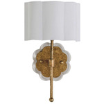 Shirley Wall Sconce - Antique Gold / Ivory