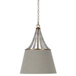 Sonny Pendant - Antique Gold / Beige